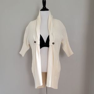 Guess Jeans Open Front Cable Knit Sweater - XS